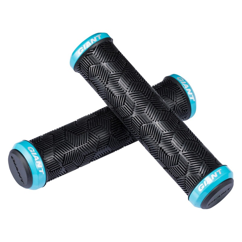 Giant Tactal Double Lock-On Grips (Black/Giant Blue) (135mm) (Pair)