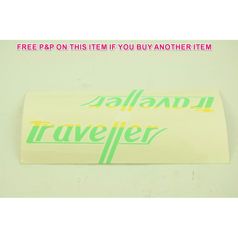 OLD SCHOOL TRAVELLER TOURIST BIKE TRANSFER-DECAL GENUINE 80s MADE NEW OLD STOCK