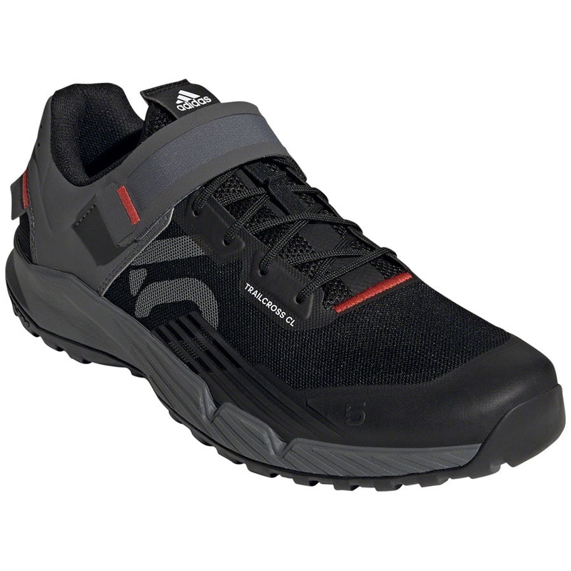 Five Ten Trailcross Mountain Clipless Shoes – Mens Core BLK/Gray Three/Red 12.5