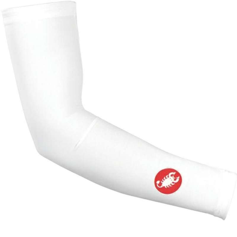 Manicotti Lycra Castelli – Bianco