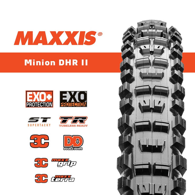 Maxxis – 27.5 Minion DHR II|MAXXIS 27.5 x 2.30 MINION DHR II 3C/EXO/TR MAXX TERRA FOLDABLE|MAXXIS 27.5 x 2.30 MINION DHR II EXO/TR FOLDABLE|MAXXIS 27.5 x 2.40 WT MINION DHR II EXO/TR FOLDABLE|MAXXIS 27.5 x 2.40 WT MINION DHR II 3C/EXO/TR MAXX TERRA FOLDAB