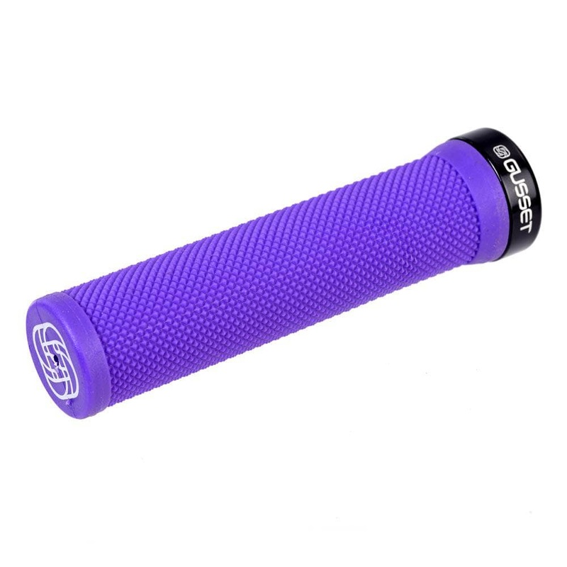 Gusset Grips Single File Clamp-On 133mm Grips Purple