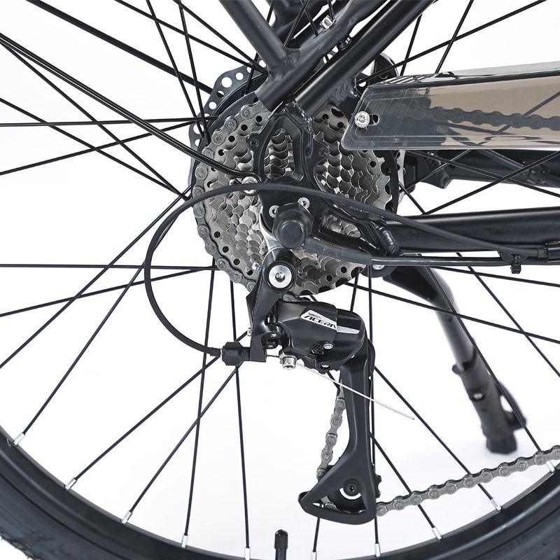 High-Performance 48V Electric Bike Ebike with Butterfly Handlebars and 26-Inch Wheels