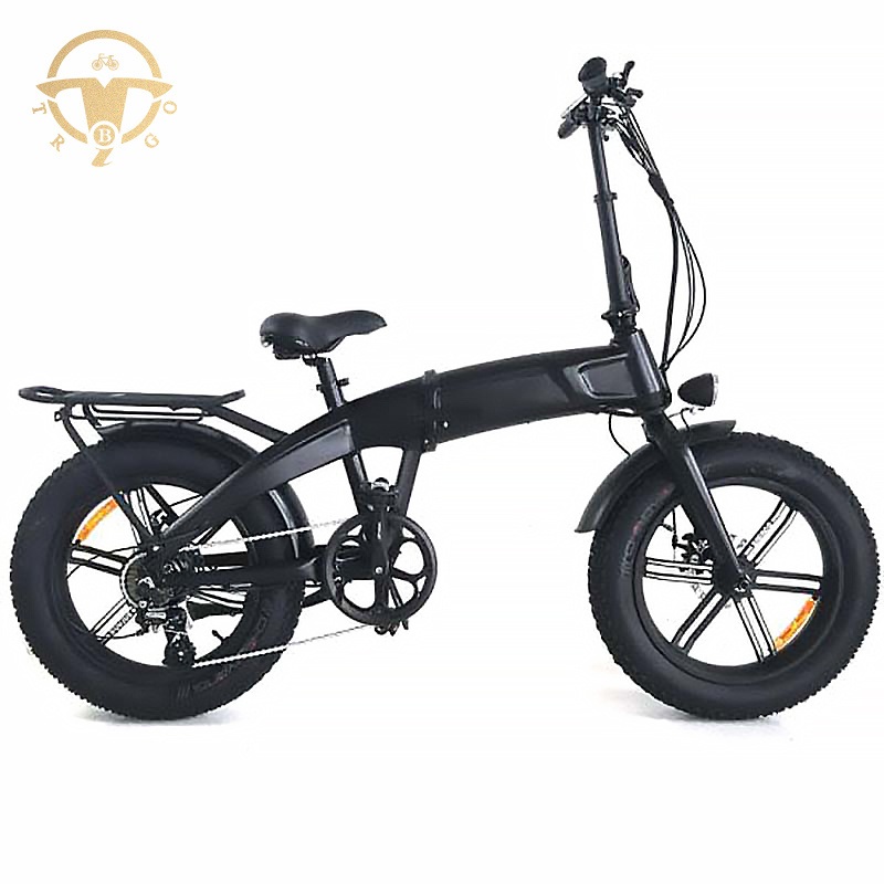 Lithium Battery Hidden in Frame 20*4.0 Fat Tyre Foldable E-Bike Electric Bicycle
