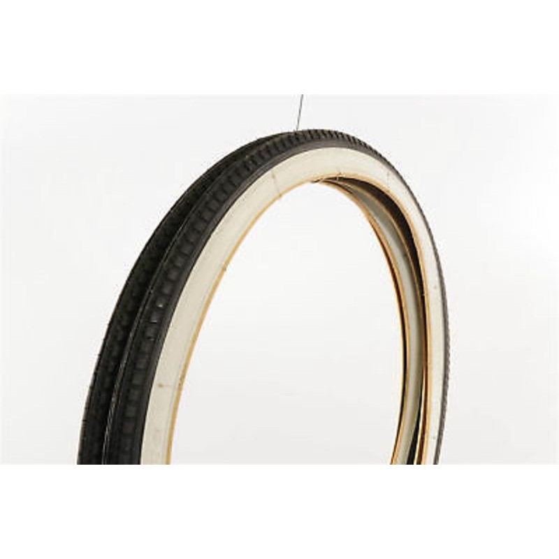 PAIR 20 x1 3/8 WHITEWALL TYRES RALEIGH TWENTY,RALEIGH SHOPPER, CHOPPER ERA 1970s