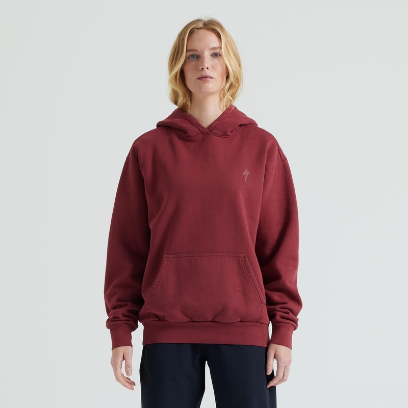 S-Logo Pullover Hoodie|Garnet Red|SM|MD|LG