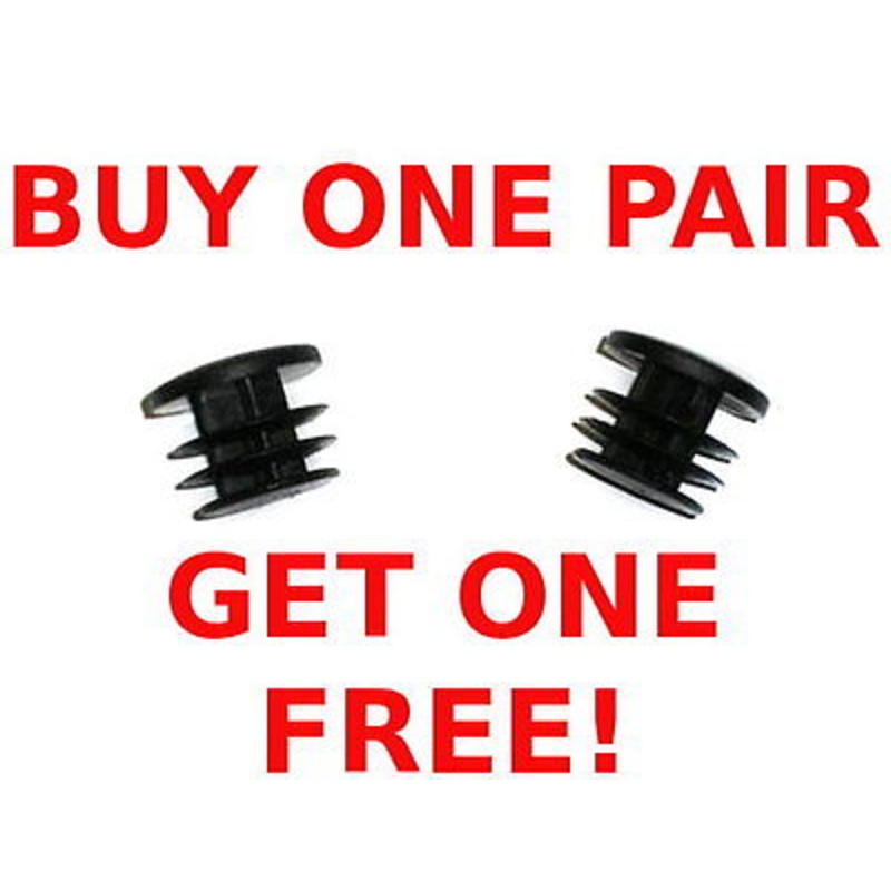 DROP HANDLEBAR OR BAR END END PLUGS BLACK PVC SUIT 60’s ,70’s 80’s RACER FIXIE BOGOF