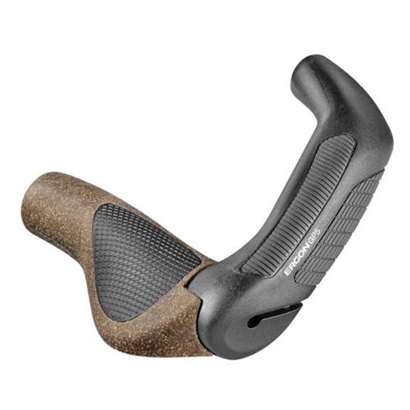 Ergon GP5 BioKork Grips – Lock-On Large Black/Tan