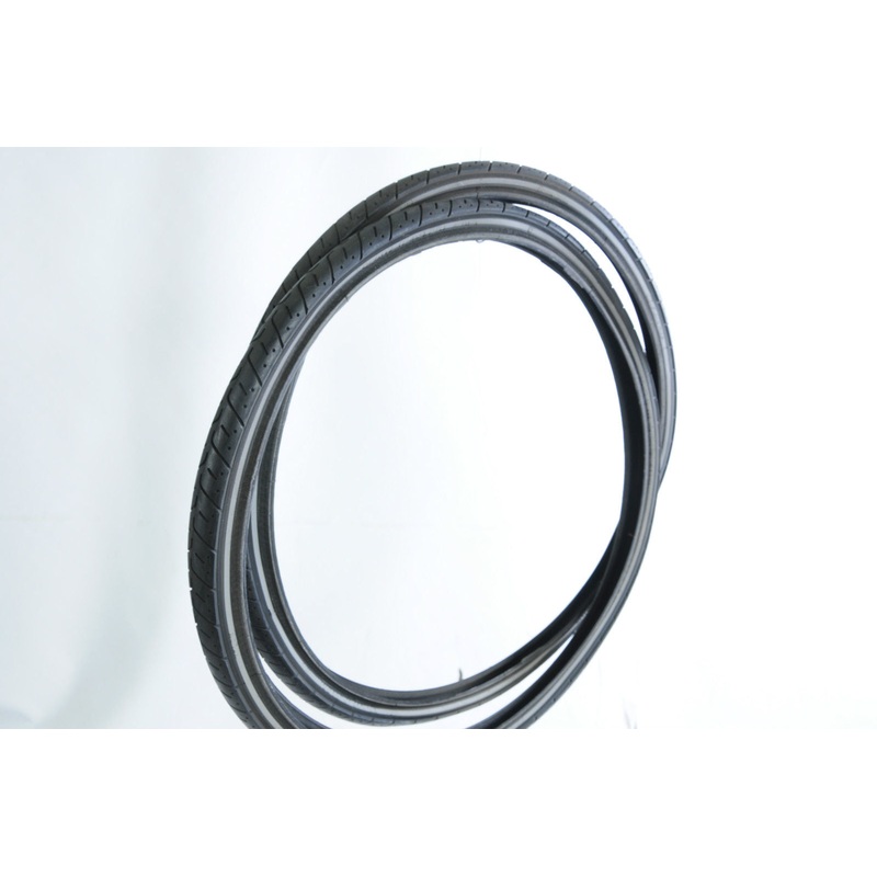PAIR (2) 24 x 1.25 CST BIKE TYRES SLICK TREAD 507-32 REFLECTIVE BAND (24 x 1.75)