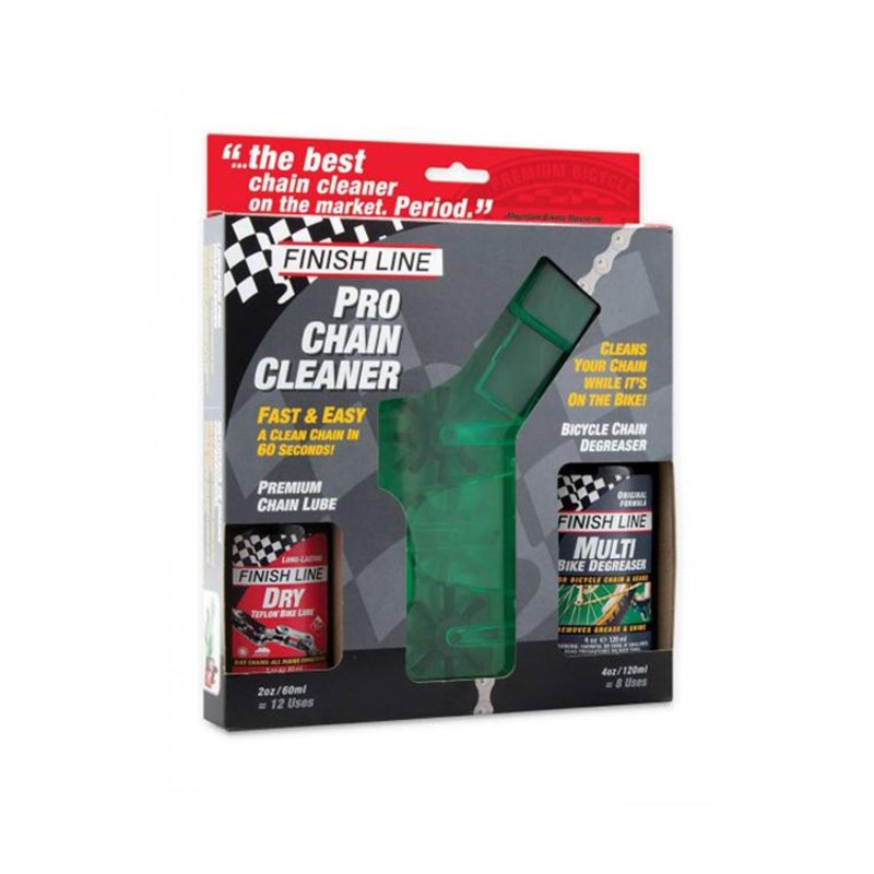 Finishline Chain Cleaner Kit|Finish Line Pro Chain Cleaner kit with 120ml Ecotech Degreaser and 60ml Dry Lube|Finish Line Pro Chain Cleaner Rebuild Kit