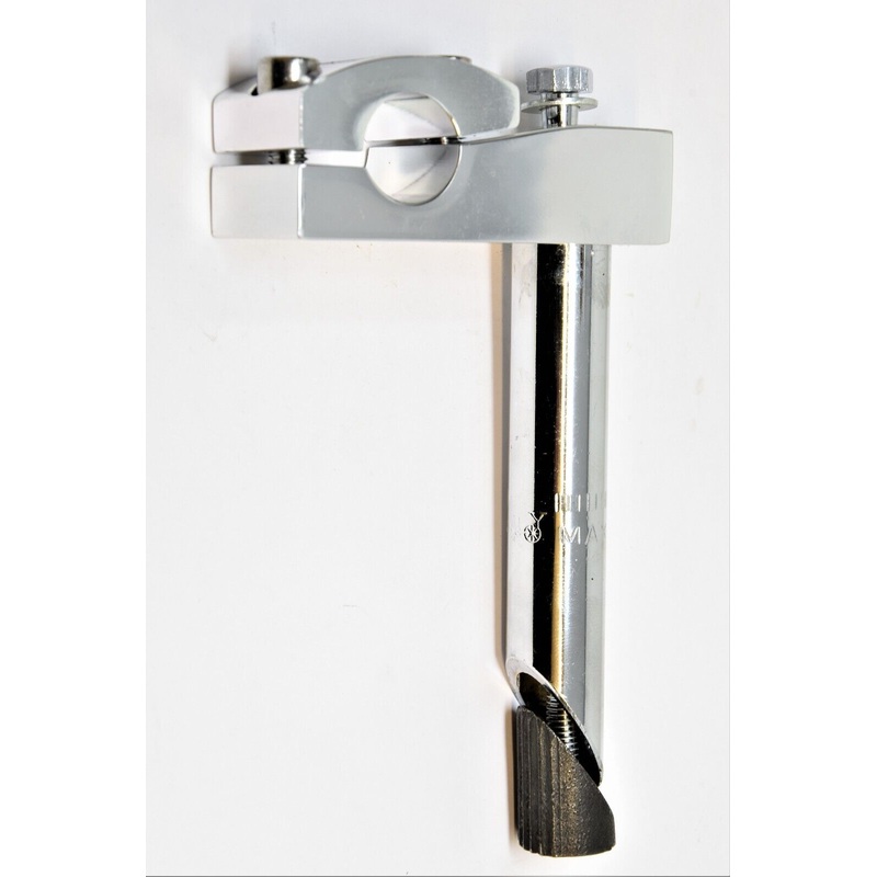 Chrome BMX Two Bolt Handlebar Stem Alloy Top 21.1 Kids Bike 22.2mm H/Bar Clamp