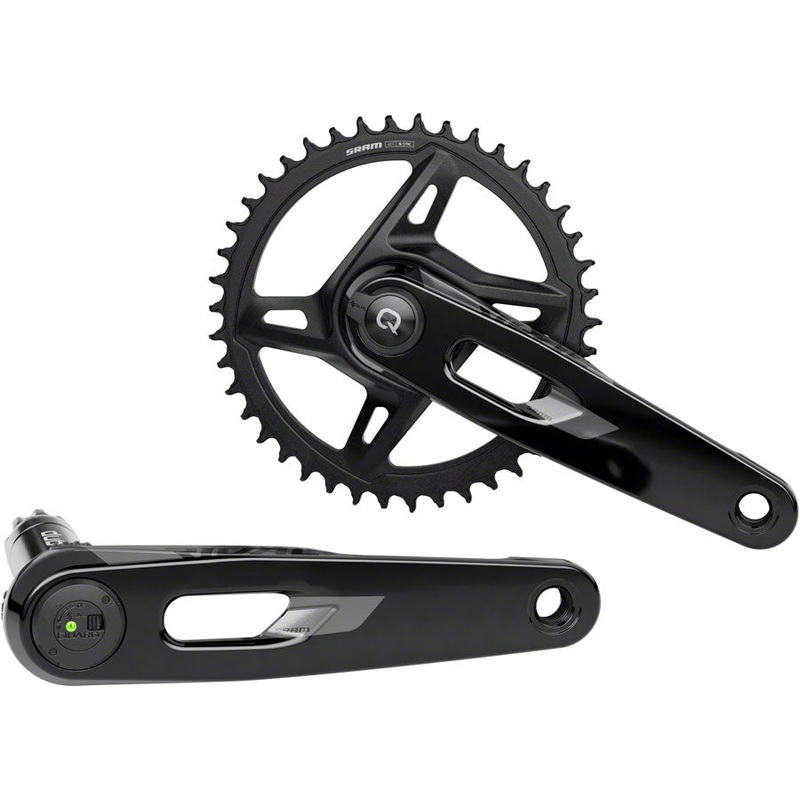 SRAM Rival 1x XPLR AXS Power Meter Wide Crankset – 165mm 12/13-Speed 42t 8-Bolt Direct Mount DUB PM Spindle BLK E1