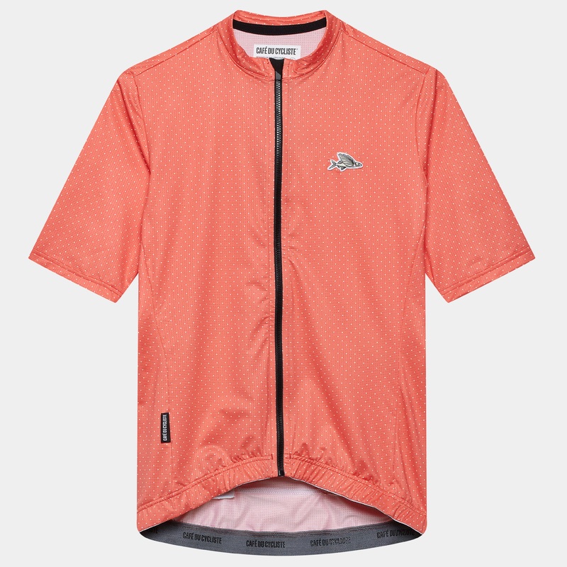Maglia donna Cafe du Cycliste Fleurette – Arancio