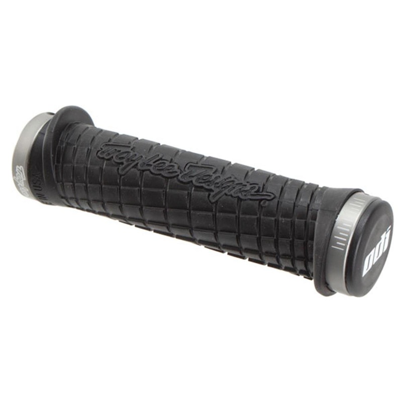 ODI Troy Lee Designs Signature Series Lock-On Grip Set (Black/Grey) (130mm)