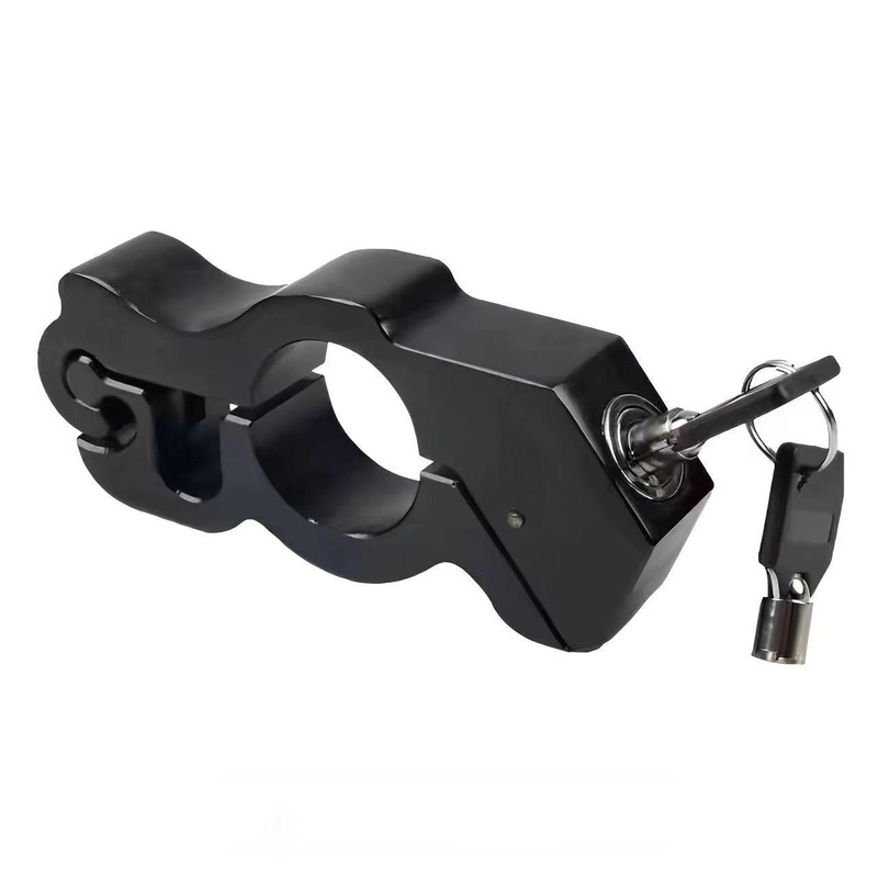 Heavy Duty Anti-Theft Bicycle and Motorcycle Handlebar Lock, (Black)
