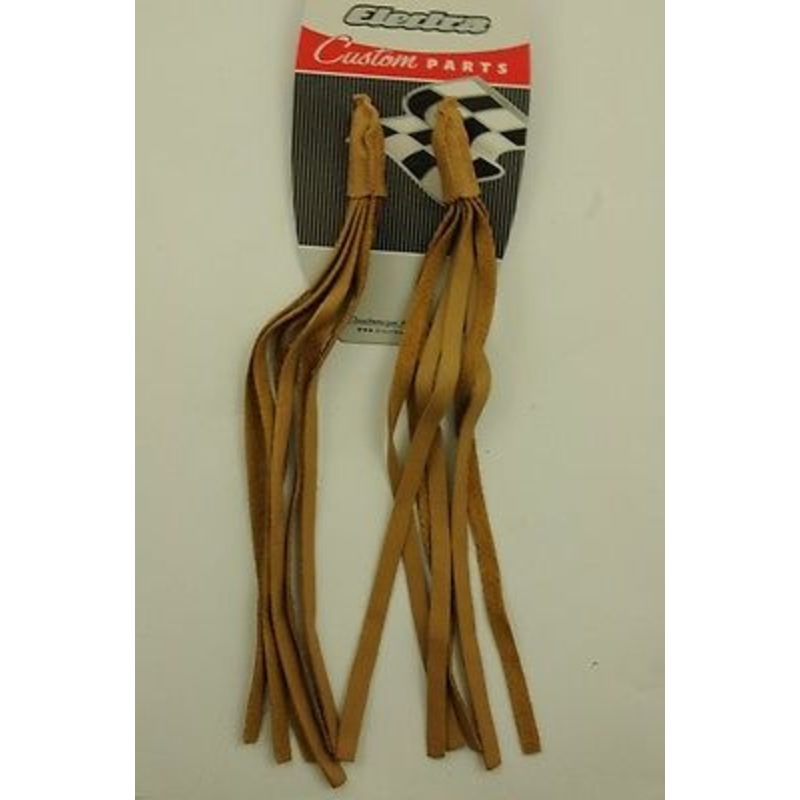 MUSCLE BIKE ULTIMATE ACCESSORY LEATHER HANDLEBAR STREAMERS TASSELS VW SHOW ETC