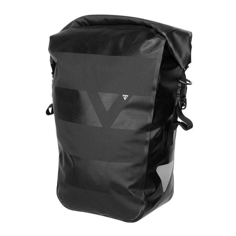 Topeak Pannier Dry Bag 20L|Topeak Pannier Dry Bag Black 20L w/reflective strap & quickclick mount