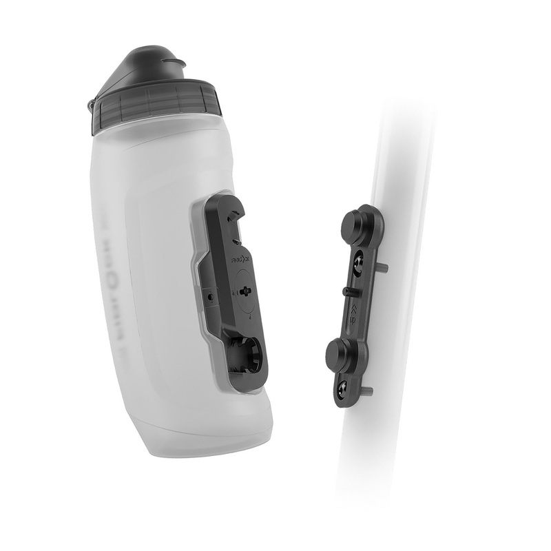 Fidlock TWIST Water Bottle Cage Set – Bike Base Mount Bolt-On 590ml Clear