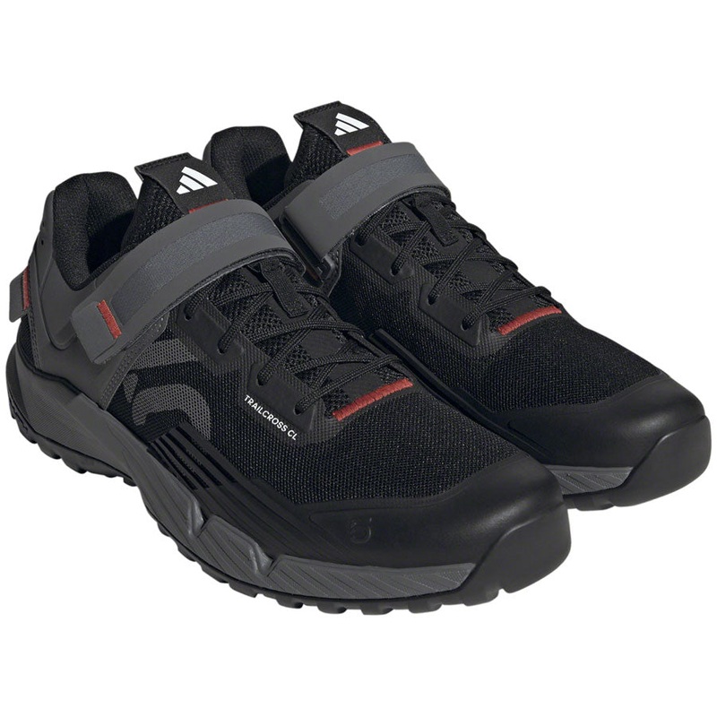 Five Ten Trailcross Mountain Clipless Shoes – Men’s Core BLK/Gray Three/Red 10