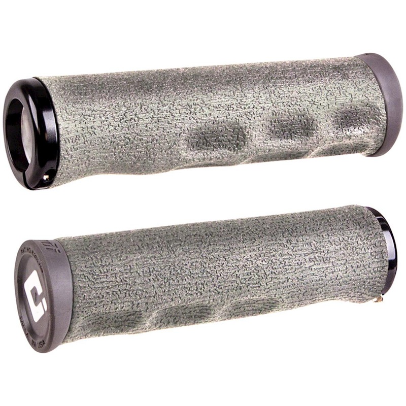 ODI F-1 Dread Lock Grips (Graphite) (Lock On) (130mm) (Pair)