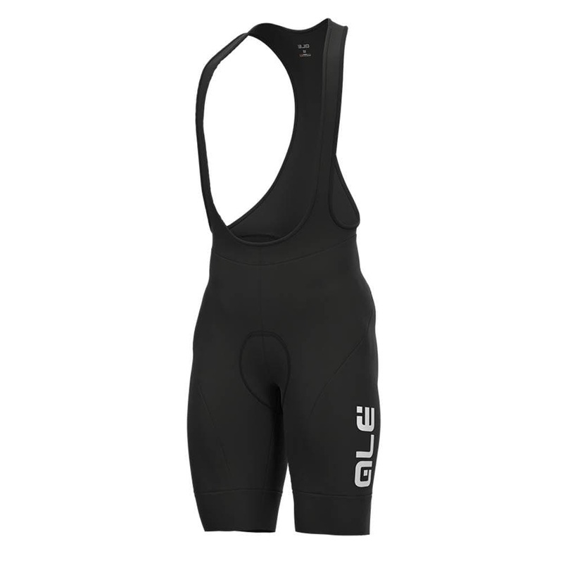 Al Winter Solid Bibshorts Black/White XS