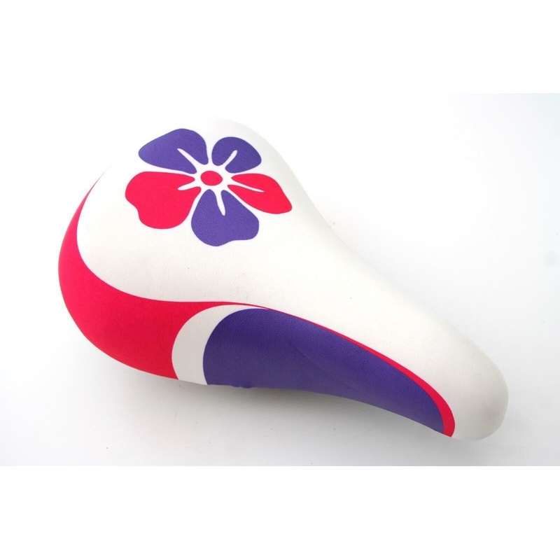 Flower Design Children’s Bicycle Kids Comfort Saddle With Seat Post Clamp