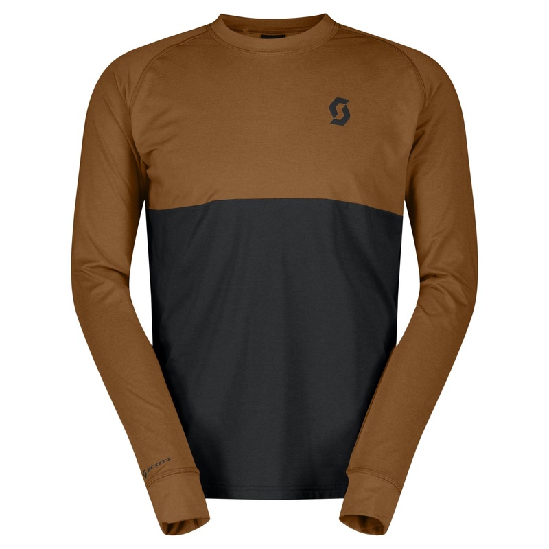 Maglia maniche lunghe Scott Trail Storm Warm Light – Marrone