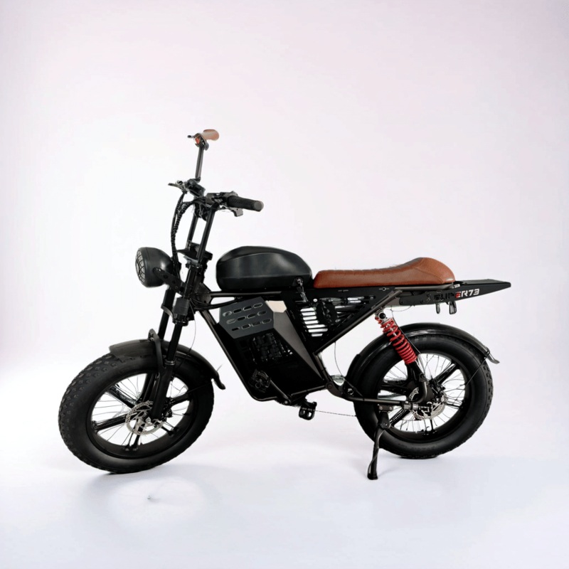 Fast E Bike Electric Fat Tire Full Suspension Cross Hybrid Bike 45km 40km/H Hub Motor Electric Beach Bicycle 20 Inch