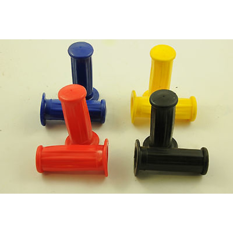 PAIR HANDLEBAR GRIPS KIDDIES BIKES,TRIKES TOYS 22mm CHOOSE RED,BLUE,YELLOW,BLACK