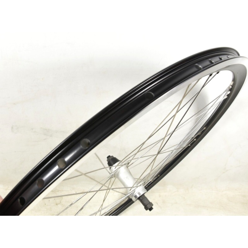 REAR 700c 28 (622x19c) HYBRID WHEEL BLACK DEEP SECTION 8×4 RIM SPOKE 5,6,7 SPD
