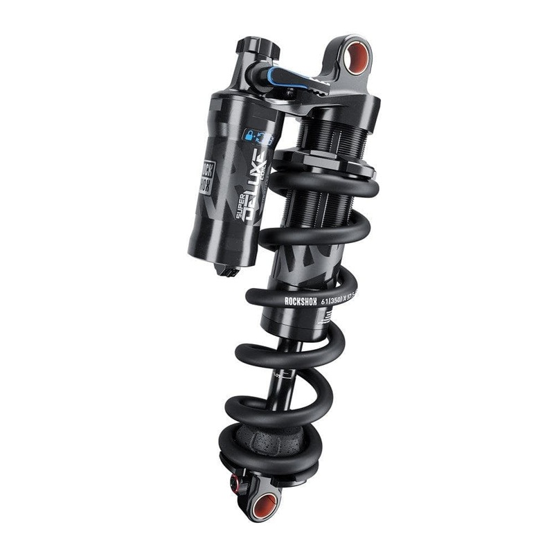 Rockshox Rear Shock Super Deluxe Ultimate Coil Rct – Mreb/Mcomp, 320Lb Theshold Standard Trunnion – A2: Black 185X52.5
