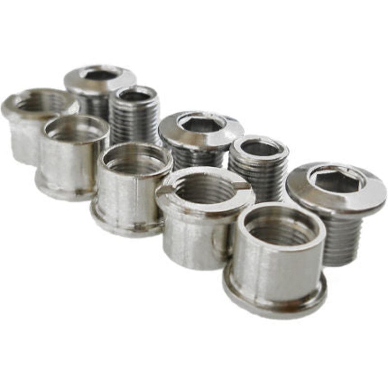 Chainring Bolts|CHAINRING BOLTS DOUBLE (5 NUT 6.5MM, 5 BOLT 8MM)|CHAINRING BOLTS SINGLE (INCLUDES 5 x BOLTS 6MM, 5 x NUTS 4MM)