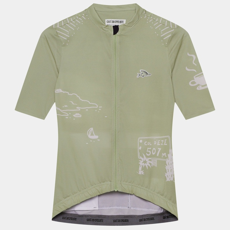 Maglia donna Cafe du Cycliste Eze – Verde