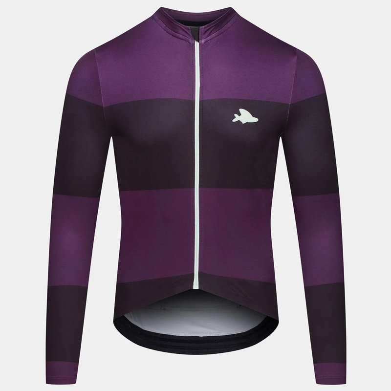 Maglia maniche lunghe Cafe du Cycliste Constance – Viola