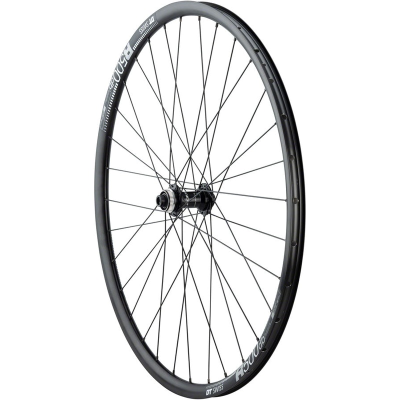 Quality Wheels 105/DT R500 Disc Front Wheel – 700 12 x 100mm Center-Lock BLK 32H