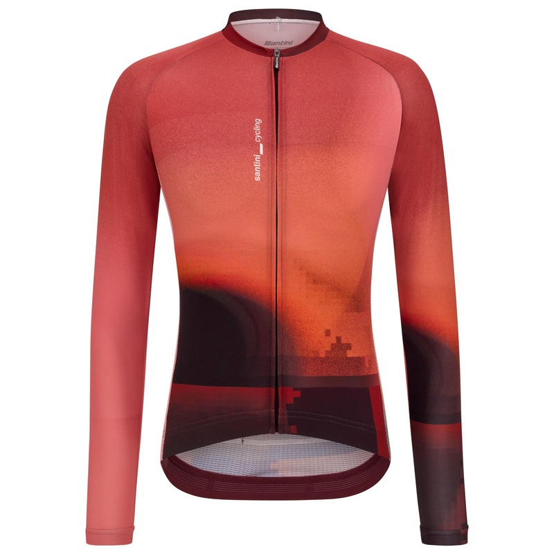 Maglia maniche lunghe Santini Luce – Bordeaux