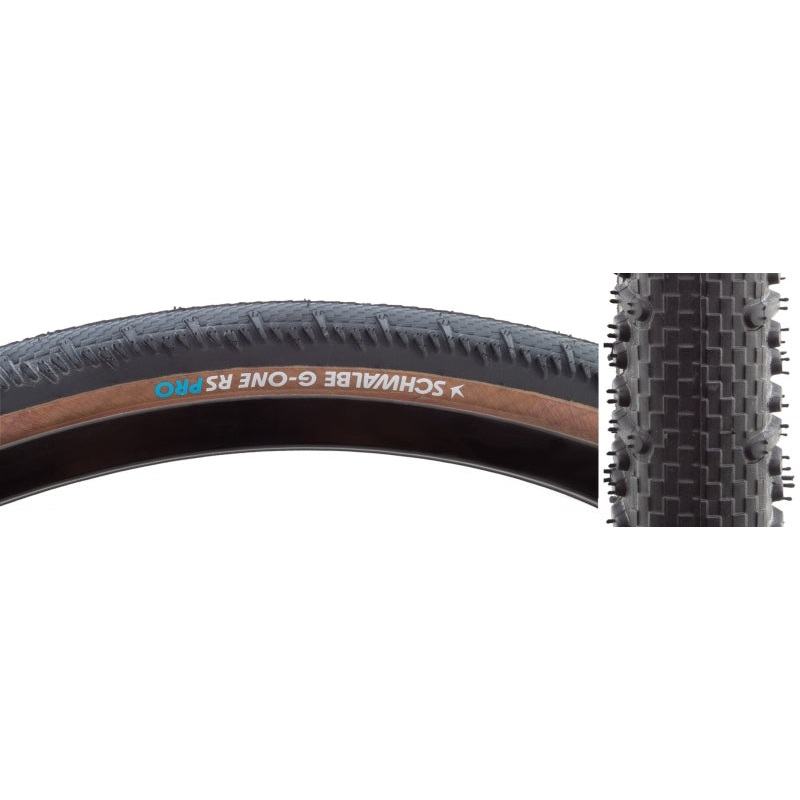 Schwalbe G-One RS Tire – 700 x 50 Tubeless Folding BLK/Transparent Evolution Line Pro Addix Race