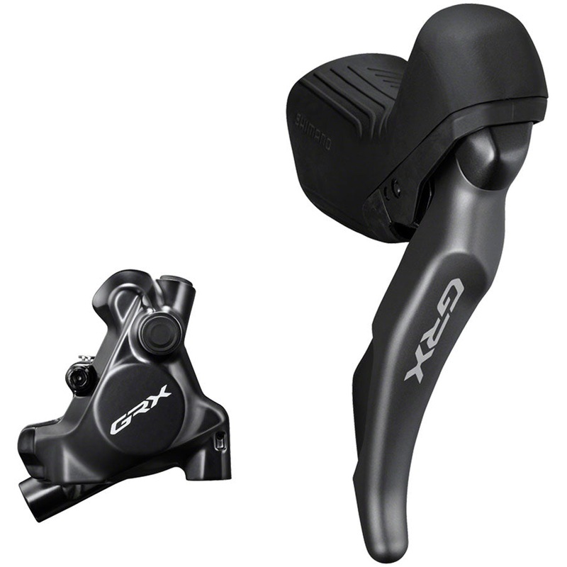 Shimano GRX ST-RX820 Shift/Brake Lever BR-RX820 Hyd Disc Brake Caliper – Right/Rear 12-Speed Flat Mount Caliper For 25mm Mount