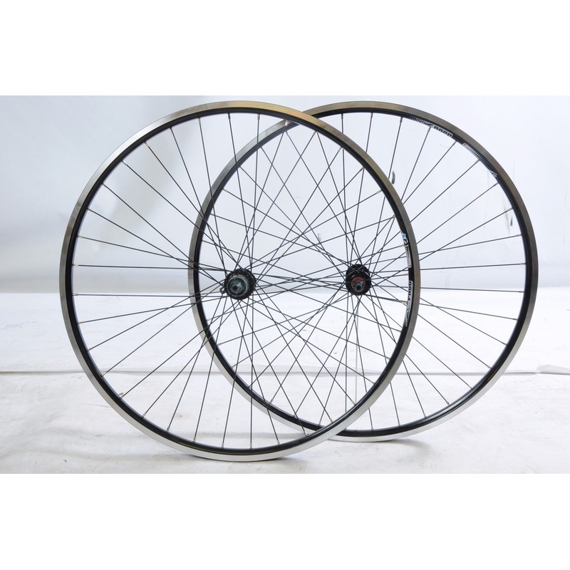 700c HYBRID TREKKING BIKE WHEELS 8,9,10 CASSETTE SEALED BEARINGS DUAL WALL BLACK