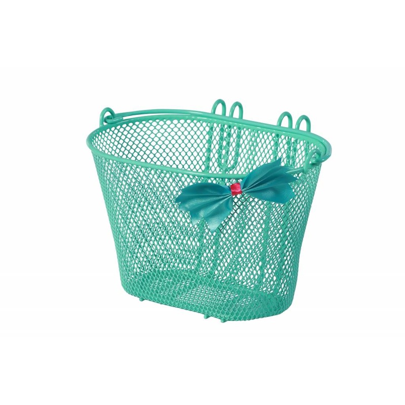 Basil – Bow-Tie Kids Basket|BASIL BOW-TIE BASKET, JUNIOR BASKET 12-20,DOUBLE HOOKS, GREEN.