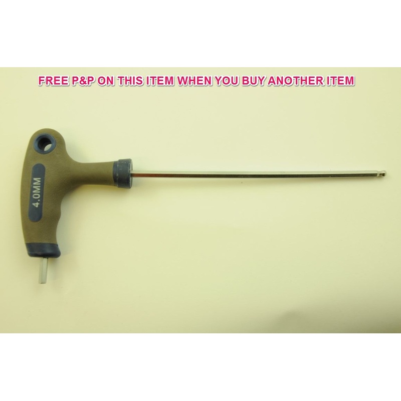 CYCLE MECHANICS PROFESSIONAL TOOL T HANDLE DOUBLE ENDED 4mm ALLEN KEY TOOL