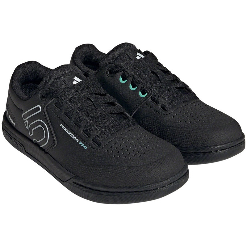 Five Ten Freerider Pro Flat Shoes – Womens Core BLK/Crystal White/Acid Mint 6.5