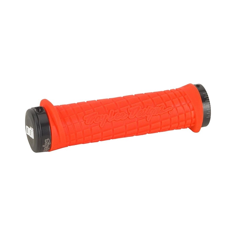 ODI Troy Lee Designs Signature Series Lock-On Grip Set (Orange/Black) (130mm)