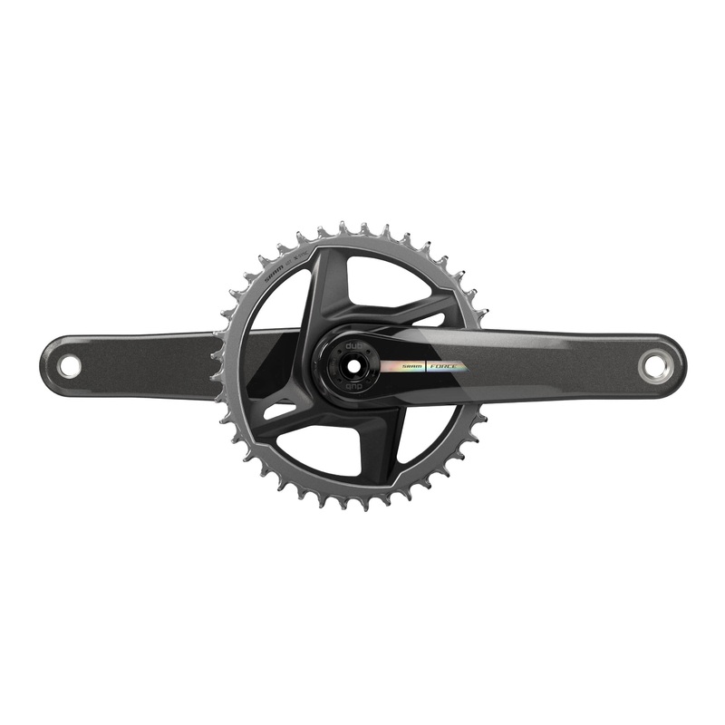 Sram Force D2 Crankset 1X Dub Direct Mount 40T (Bb Not Included) 2023: Unicorn Grey With Laser Foil 172.5Mm