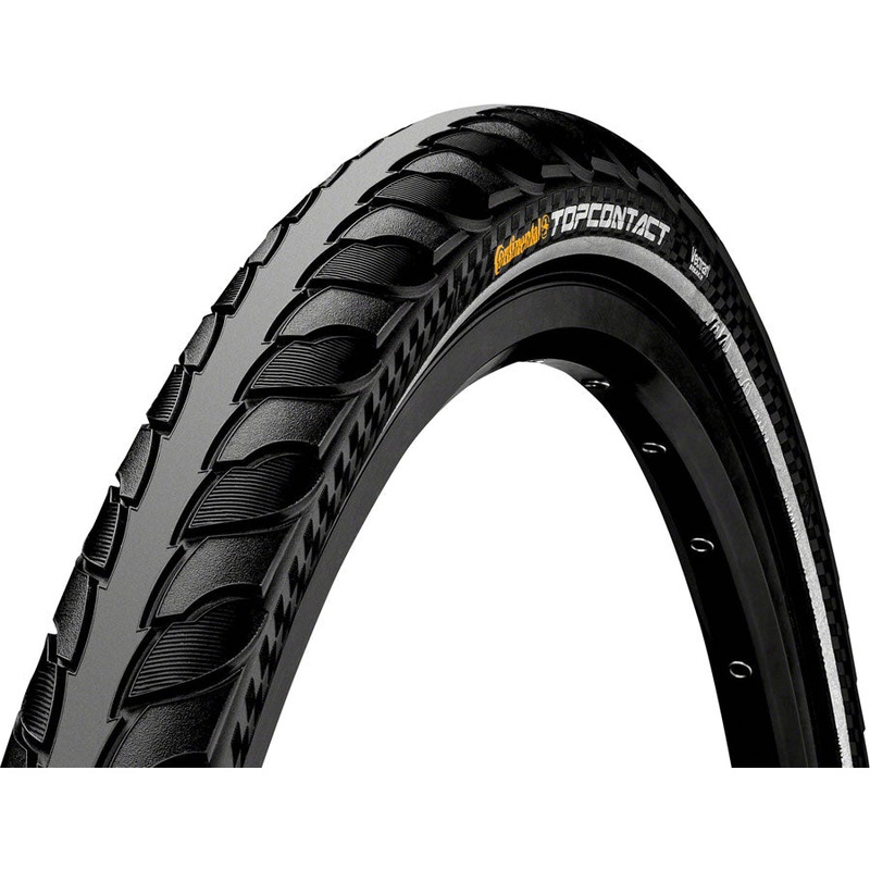 Continental Top Contact II Tire – 700 x 32 Clincher Folding BLK/Reflex Vectran Breaker E50
