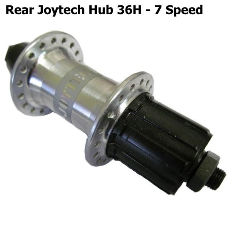 Rear Joytech Hub 36 Hole Alloy 7 Speed Cassette QR