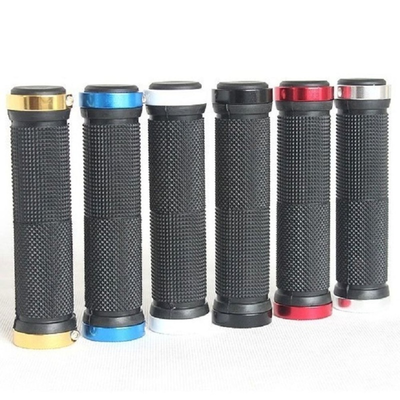 Bicycle Double Lock Handlebar Grips with Non-Slip Rubber Ci16746