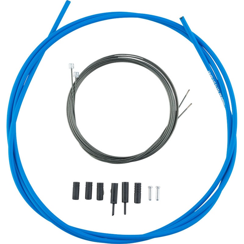 Shimano Road Optislick Derailleur Cable and Housing Set Blue
