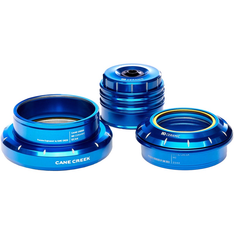 Cane Creek 110 30th Anniversary Headset – ZS44/28.6/H12 Upper | EC44/40 Lower Tapered Hellbender Ceramic Bearings Blue