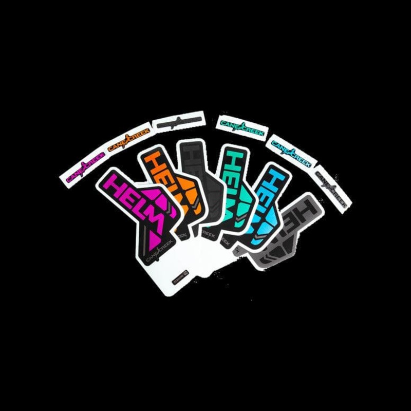 Cane Creek Helm Sticker Kit – Charcoal/Blue